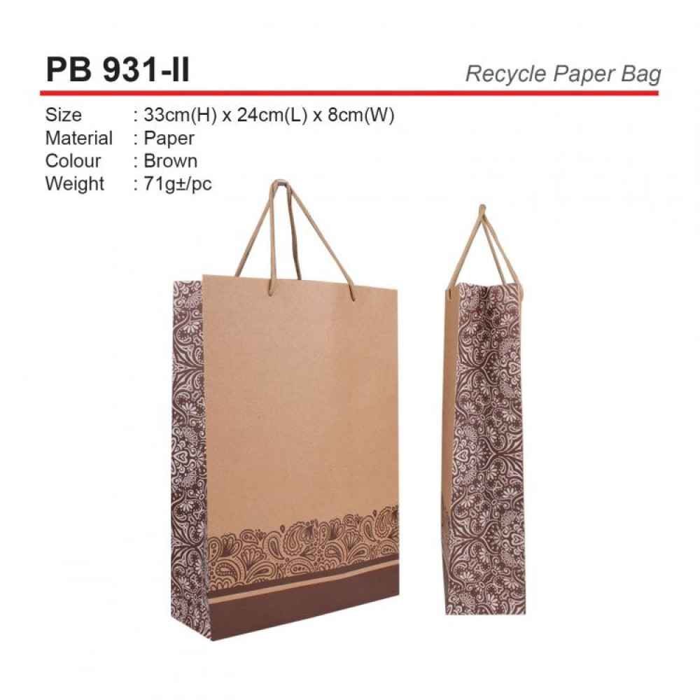 PB 931-II Recycle Paper Bag PB 931-II Recycle Paper Bag