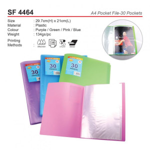 SF 4464 A4 Pocket File-30 Pocket