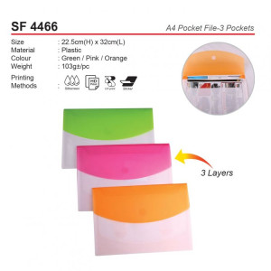 SF 4466 A4 Pocket File-3 Pocket