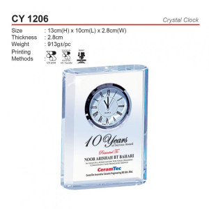 CY 1206 Crystal Clock