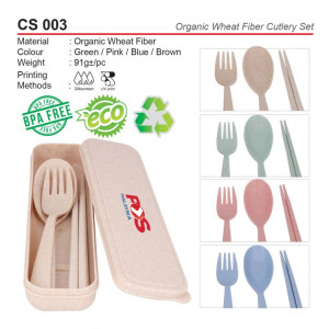 CS 003 Organic Wheat Fiber Cutlery Set