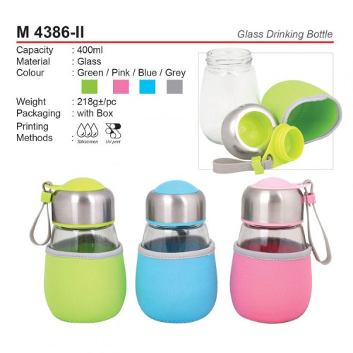 M 4386-II Glass Drinking Bottle