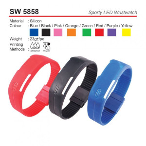 SW 5858 Sporty LED Wristwatch