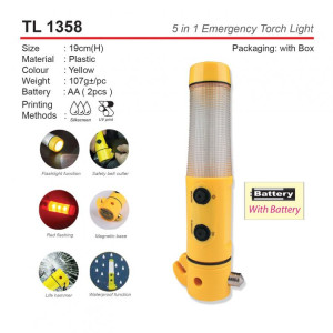 TL 1358 5 in 1 Emergency Torch light