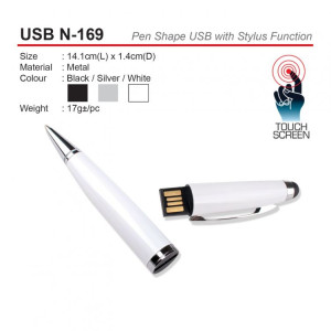 USB N-169 Pen Shape USB with Stylus Function