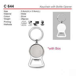 C 644 Keychain with Bottle Opener