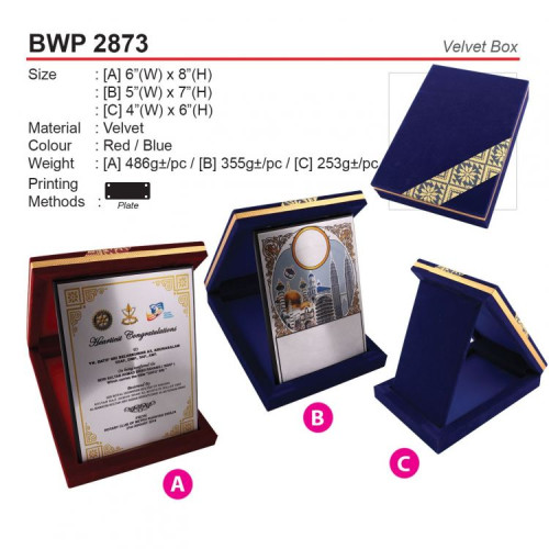 BWP 2873 Velvet Box