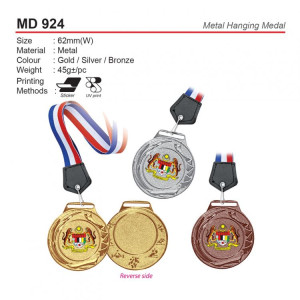 MD 924 Metal Hanging Medal