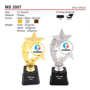 MS 3007 Screw Medal