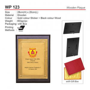 WP 123 Wooden Plaque