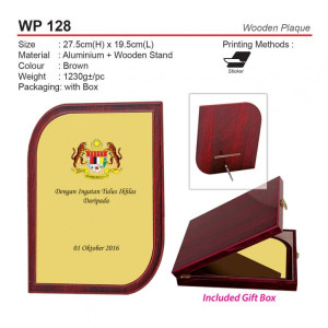 WP 128 Wooden Plaque