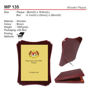 WP 135 Wooden Plaque
