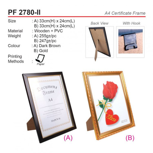 PF 2780-II A4 Certificate Frame