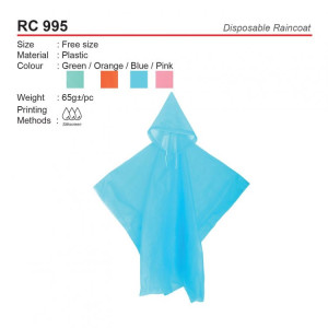 RC 995 Disposable Raincoat