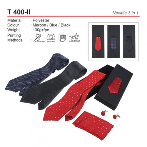 T 400-II Necktie 3 in 1