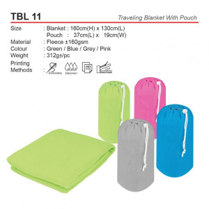 TBL 11 Traveling Blanket With Pouch