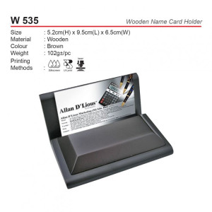 W 535 Wooden Name Card Holder