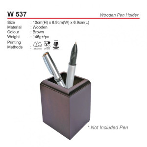 W 537 Wooden Pen Holder