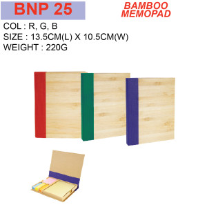 BNP 25 BAMBOO MEMOPAD