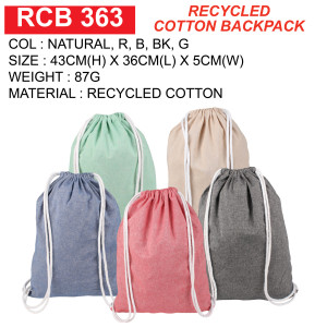 RCB 363 COTTON BACKPACK