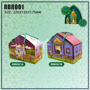 Raya Gift Box with Music & LED - House with Tabung 2 in 1